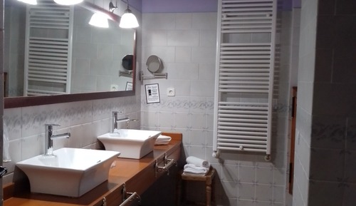 Habitación con 2 camas individuales, vistas al jardín