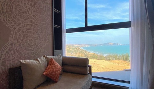 Habitación doble superior, 1 cama de matrimonio, vistas al jardín, mirando al mar