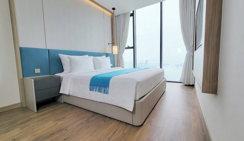 Apartamento superior, 2 habitaciones, bañera, vistas a la playa
