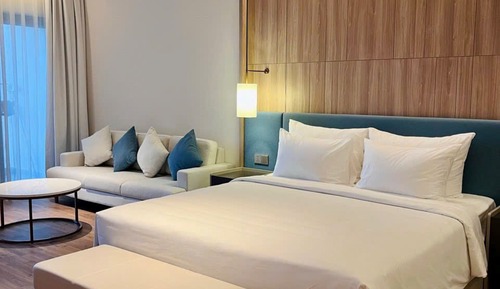 Apartamento de lujo, 1 habitación, balcón, vistas a la ciudad