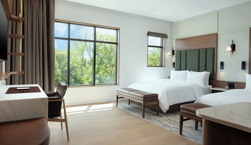 Habitación estándar doble, 2 camas de matrimonio, ducha adaptada, no fumadores