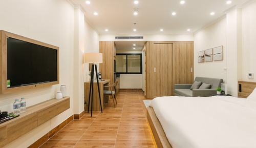 Apartamento familiar, 1 cama de matrimonio grande con sofá cama, no fumadores, cocina