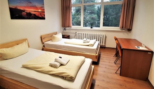 Habitación estándar con 2 camas individuales, vistas al jardín