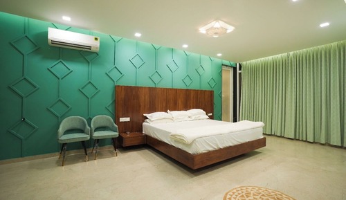 Habitación cuádruple Deluxe, balcón, vistas al jardín