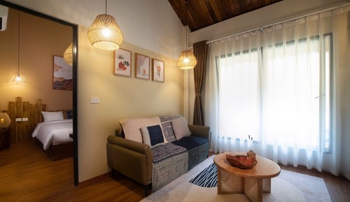 Habitación cuádruple Deluxe, vistas al lago