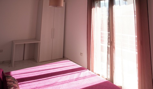 Habitación cuádruple, patio, vistas al mar