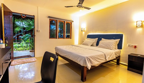 Habitación Deluxe doble, balcón, vistas al jardín
