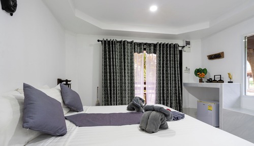 Habitación estándar doble, balcón, vistas al jardín