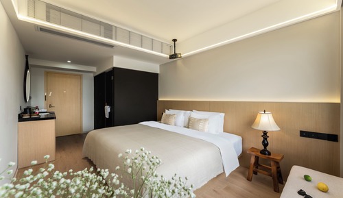 Habitación clásica doble, baño privado, vistas al mar