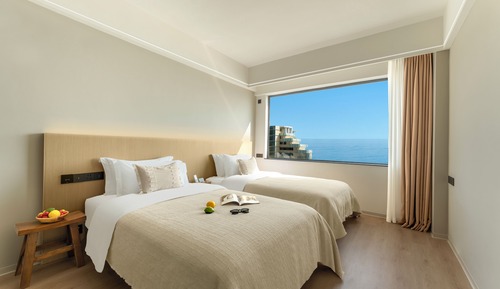 Suite clásica, patio, vistas al mar