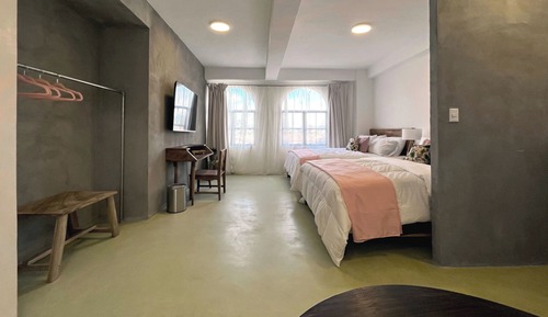 Habitación de diseño doble, 2 camas de matrimonio, no fumadores, vistas a la montaña
