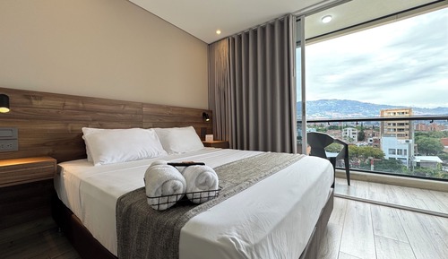 Estudio Deluxe, 1 habitación, balcón