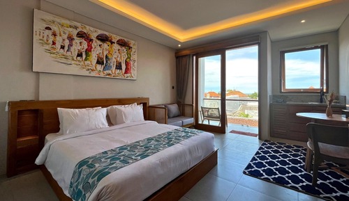 Suite junior, 1 cama de matrimonio, balcón, vistas a la ciudad (Campbar Suite)