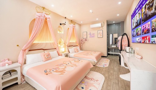Habitación familiar con 2 camas individuales