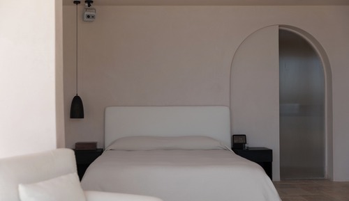 Suite estudio romántica, 1 cama de matrimonio, patio, vistas al mar