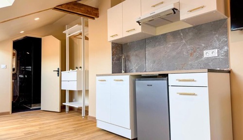 Habitación clásica, varias camas, cocina básica