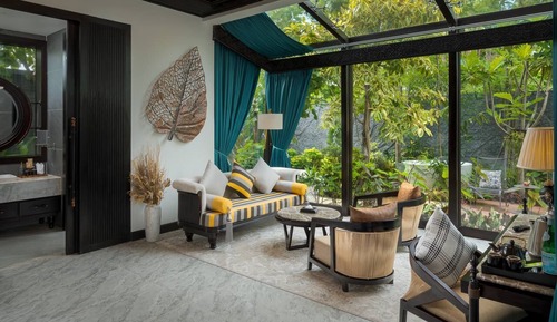 Villa de lujo, vistas al jardín