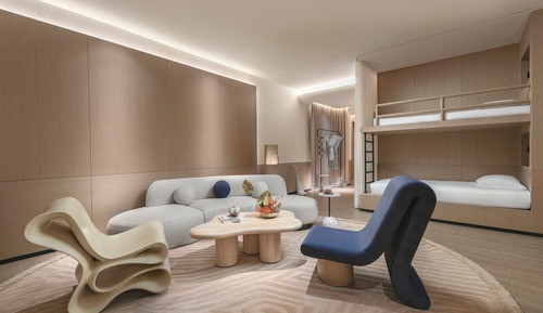 Suite, varias camas, vistas al mar