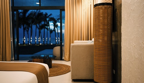 Habitación individual, vistas a la playa