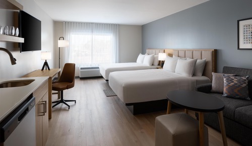 Suite estudio, 2 camas de matrimonio