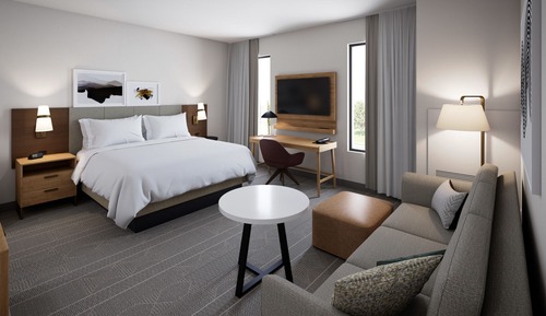 Suite estudio, 1 cama de matrimonio grande, cocina