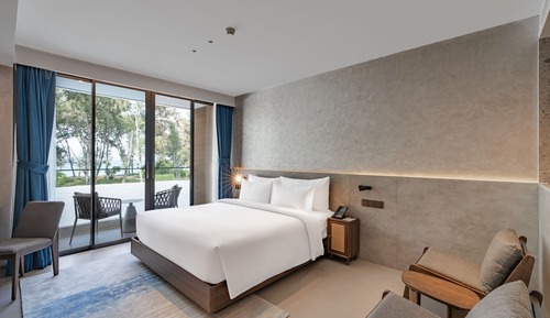Habitación Premier con 1 cama doble o 2 individuales, balcón, vistas al mar