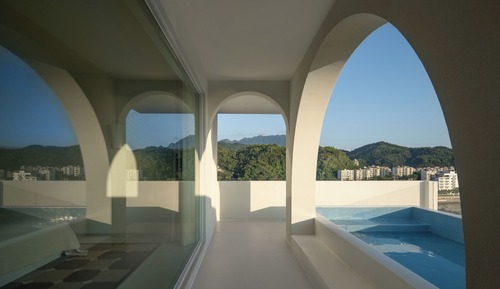 Habitación de lujo doble, 1 cama de matrimonio, vistas al mar