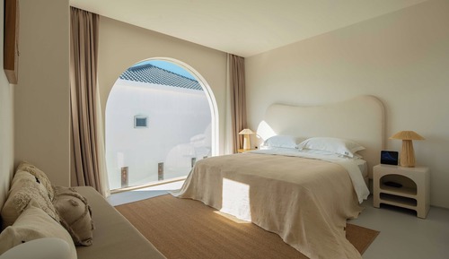 Habitación sénior, 1 cama de matrimonio, vistas parciales al mar