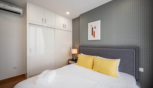 Apartamento Deluxe, 2 habitaciones, cocina, vistas a la ciudad
