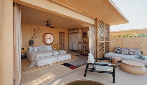 Suite estudio de lujo, piscina privada, frente al mar