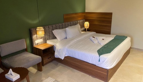 Habitación Deluxe con 2 camas individuales, bañera de hidromasaje, vistas a la montaña