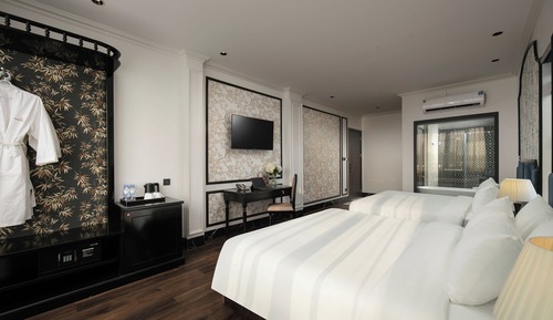 Habitación familiar, vistas al jardín