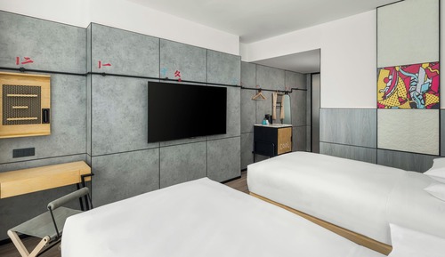 Habitación estándar, 2 camas individuales, vistas a la ciudad