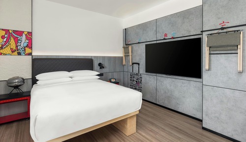 Habitación, 1 cama de matrimonio, balcón, vistas a la ciudad