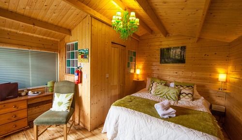 Chalet estándar, 1 habitación, baño privado, vistas al jardín