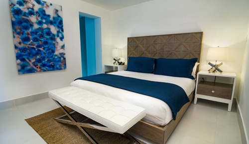 Habitación superior, 1 cama de matrimonio grande, vistas al jardín