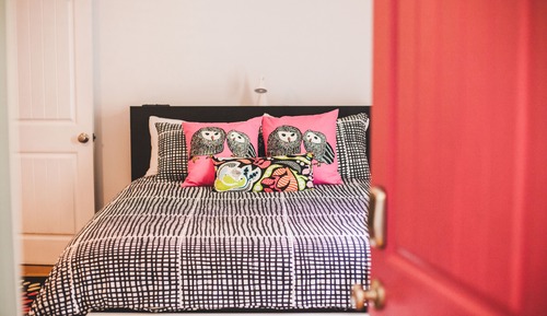 Habitación Deluxe doble, 1 cama de matrimonio con sofá cama, baño privado (Double Owl Room)