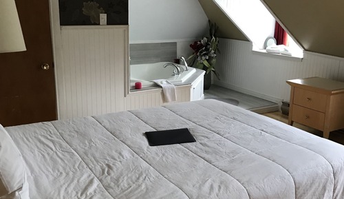 Suite romántica, 1 cama de matrimonio grande, bañera