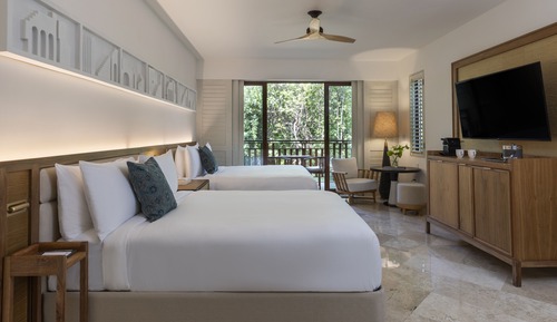 Casita, Habitación Deluxe, 2 camas de matrimonio, no fumadores, vistas al jardín