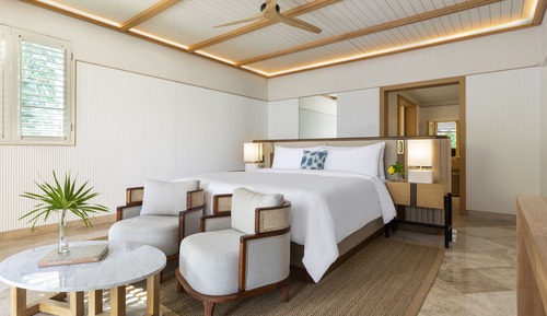 Suite presidencial, varias camas, piscina privada, vistas al mar (El Camaleon)