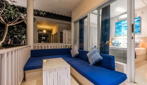 Bungalow, vistas al jardín