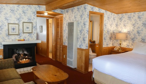 Suite Deluxe, 2 habitaciones, chimenea, vistas al patio