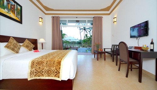 Villa Deluxe, 2 camas individuales, vistas a la piscina