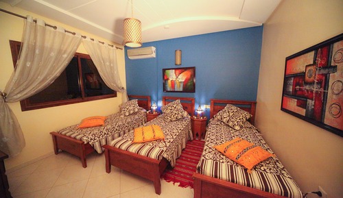 Habitación estándar doble, 2 camas dobles, vistas al jardín