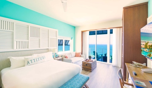 Habitación, 1 cama de matrimonio grande, frente al mar (Corner)