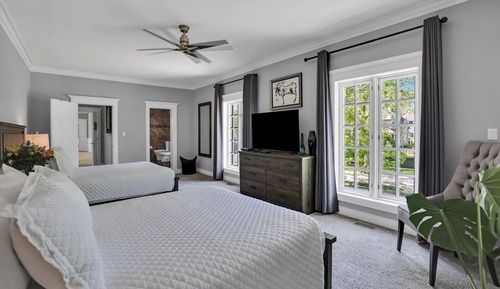 Suite clásica, 2 camas de matrimonio, vistas al lago
