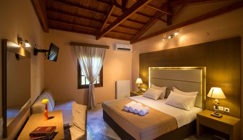 Habitación con 1 cama doble o 2 individuales, vistas al jardín