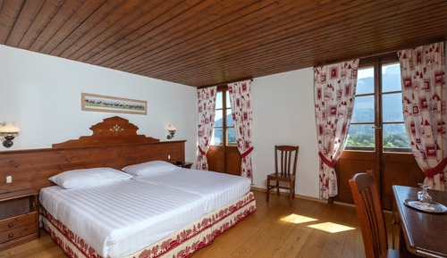 Habitación Confort con 1 cama doble o 2 individuales, balcón, vistas a la montaña
