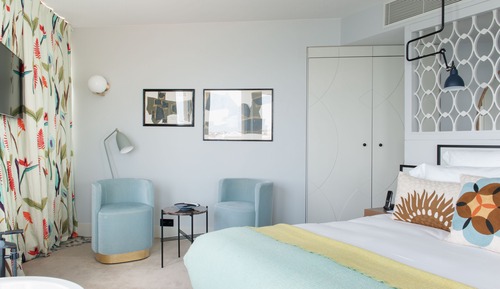 Habitación de lujo doble, 1 cama de matrimonio grande, vistas al mar