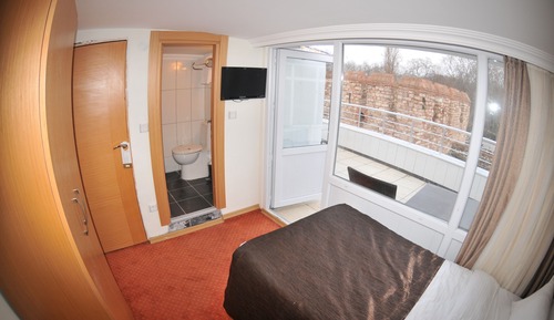 Habitación individual, vistas al parque